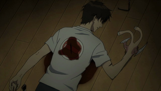 Shinichi à beira da morte com o coração destruiído