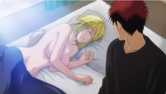 Bela maneira de acordar, heim, Kagami-kun?