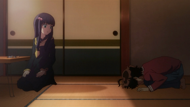 Rokuro implora a ajuda da Benio - ele está com medo. Com medo de enfrentar kegares e com mais medo ainda de perder o Ryougo