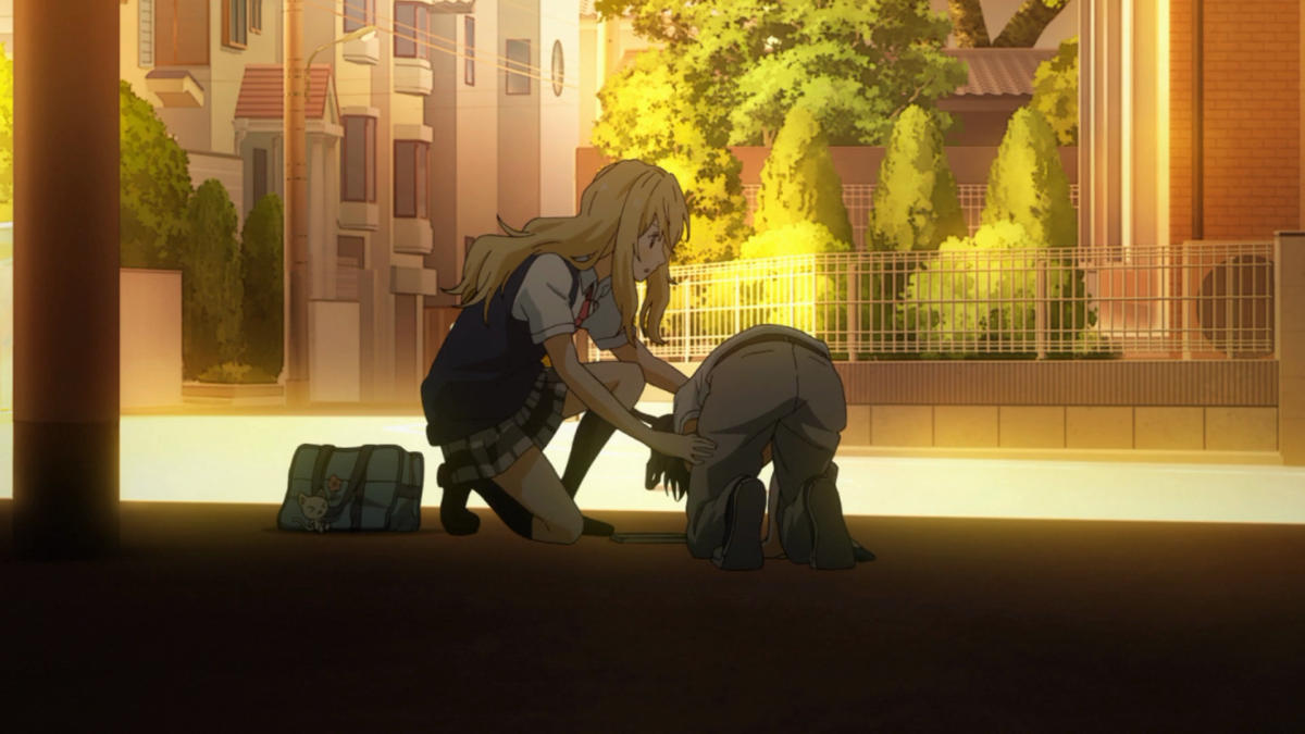 Shigatsu wa Kimi no Uso – ep 7 – O gato preto de Cheshire