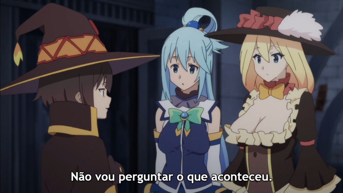 A Megumin voltou pra casa montada no Kazuma (Konosuba Dublado