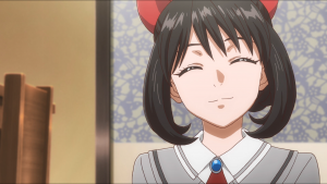O sorriso forçado da Asuka desse mundo