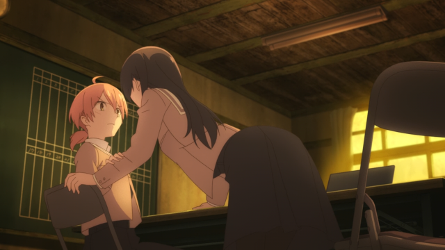 A cena do beijo foi praticamente idêntica no mangá e no anime, mas mídias diferentes podem suscitar interpretações diferentes