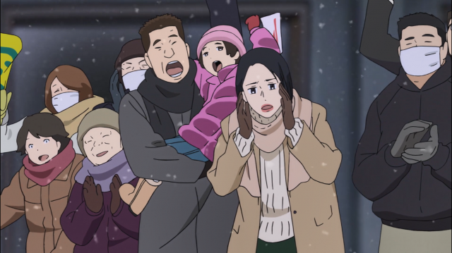 A mãe e toda a família do Yuki vieram torcer por ele