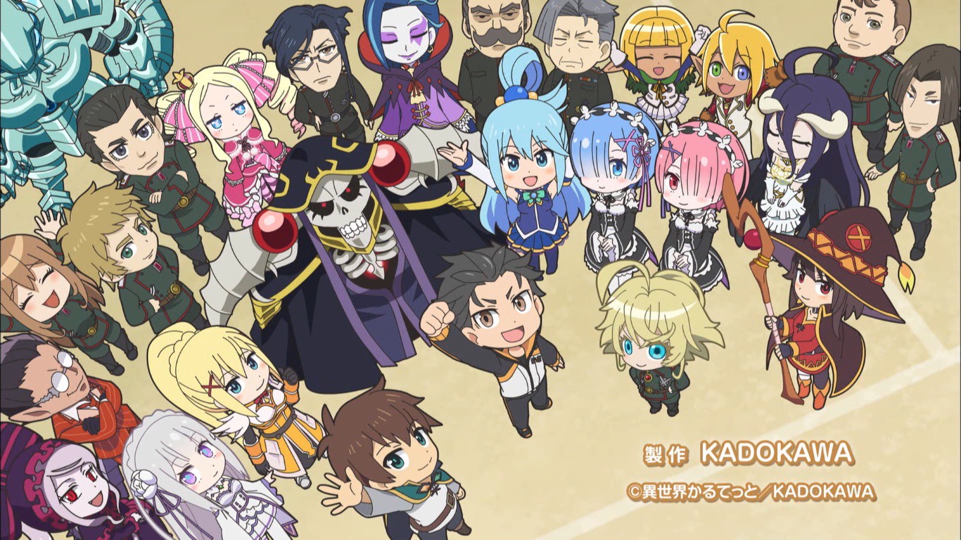 Isekai Quartet anunciado como um anime que junta as personagens de Konosuba,  Re:Zero e mais – PróximoNível